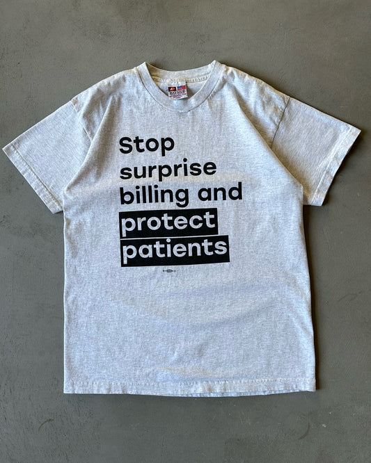 1990s - Heather Grey "Protect Patients" T-Shirt - M