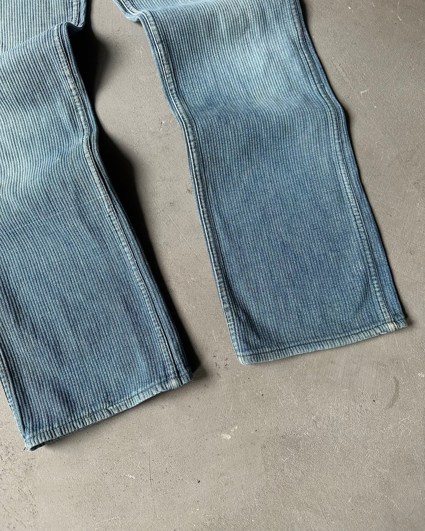 1970s - Faded Ribbed Jeans - 29x30