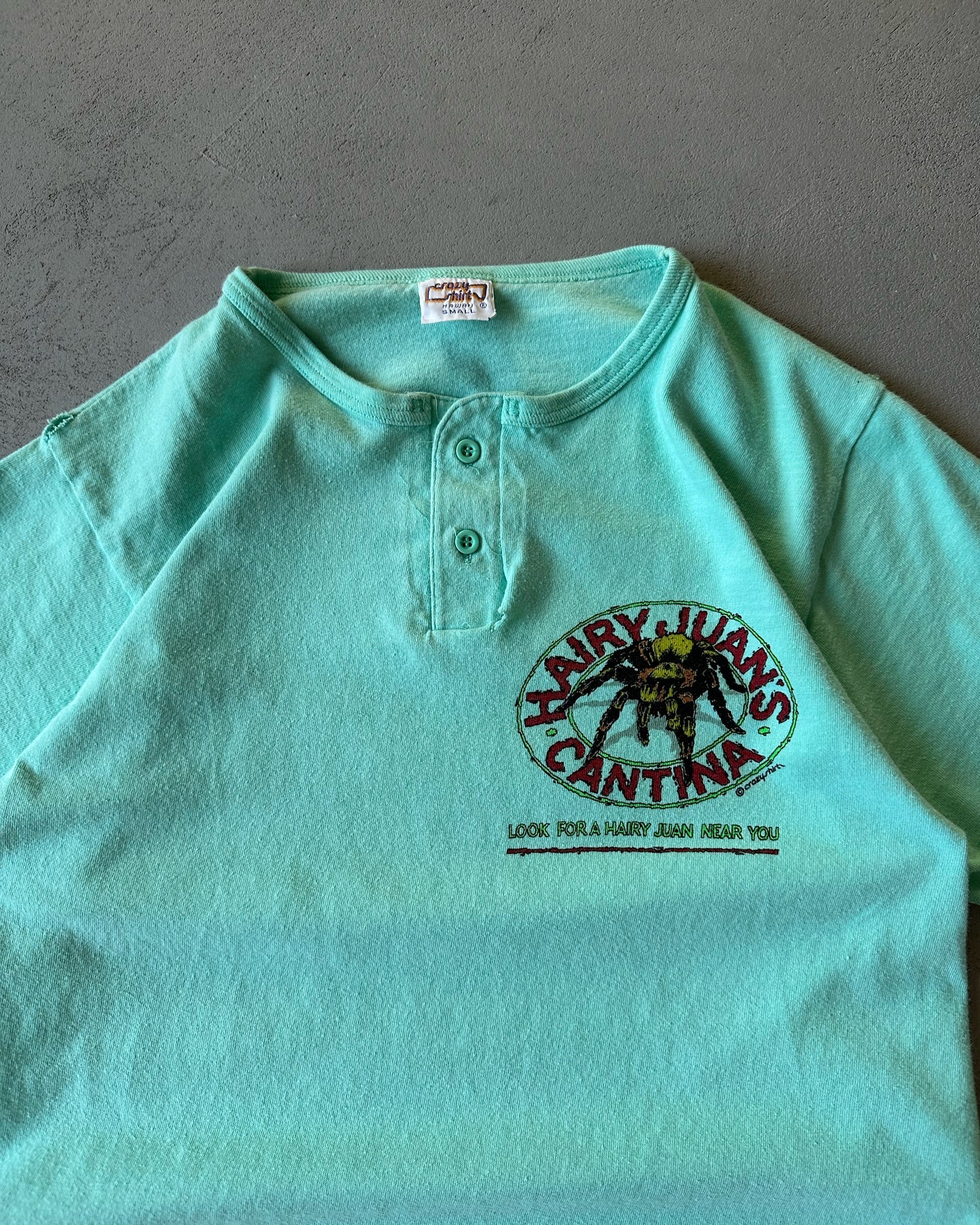 1980s - Aqua Hairy's Juan T-Shirt - XS