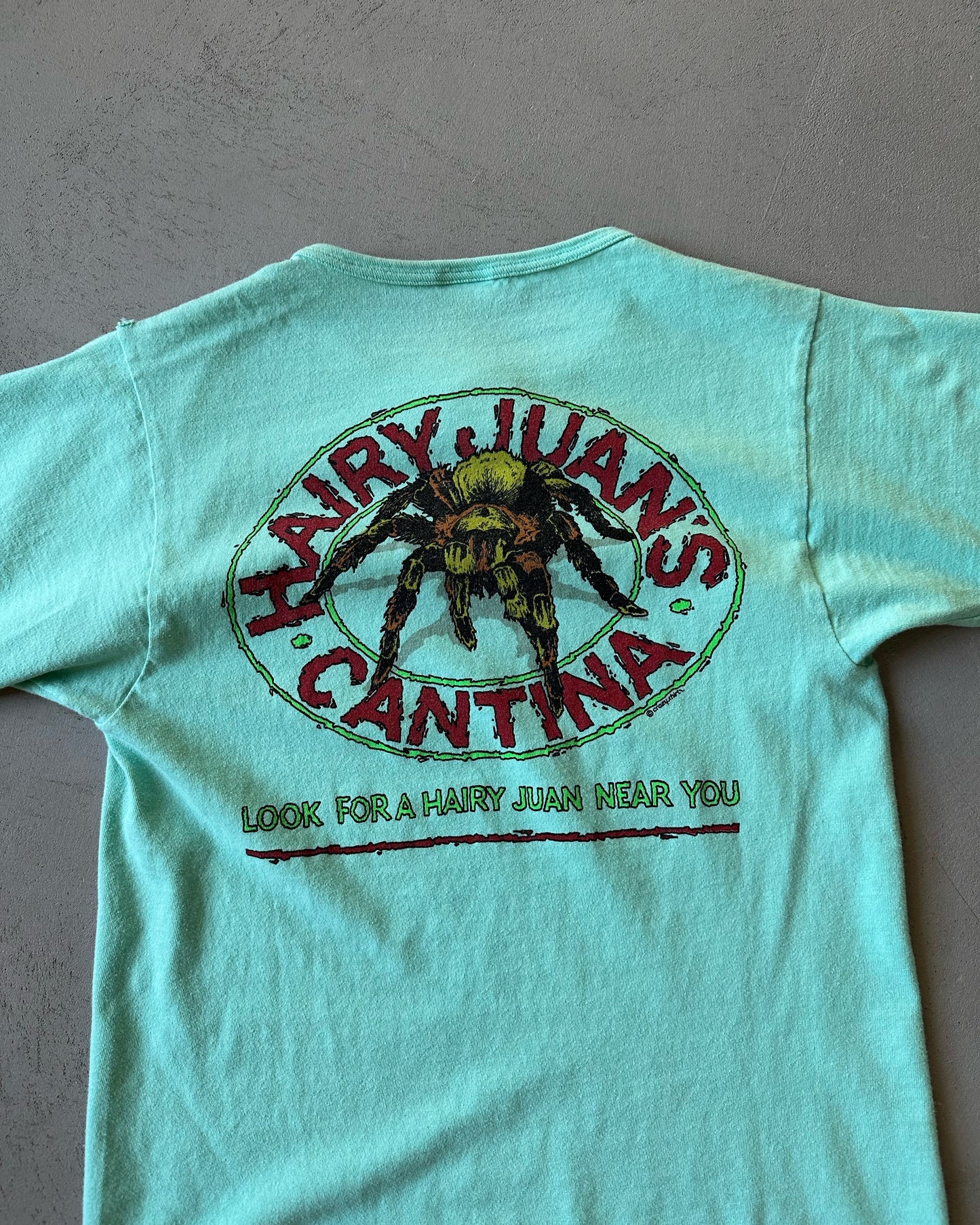 1980s - Aqua Hairy's Juan T-Shirt - XS