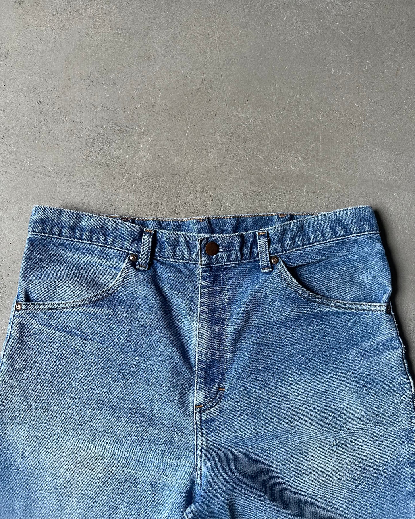 1980s - Faded Blue Bootcut Light Jeans - 33x29
