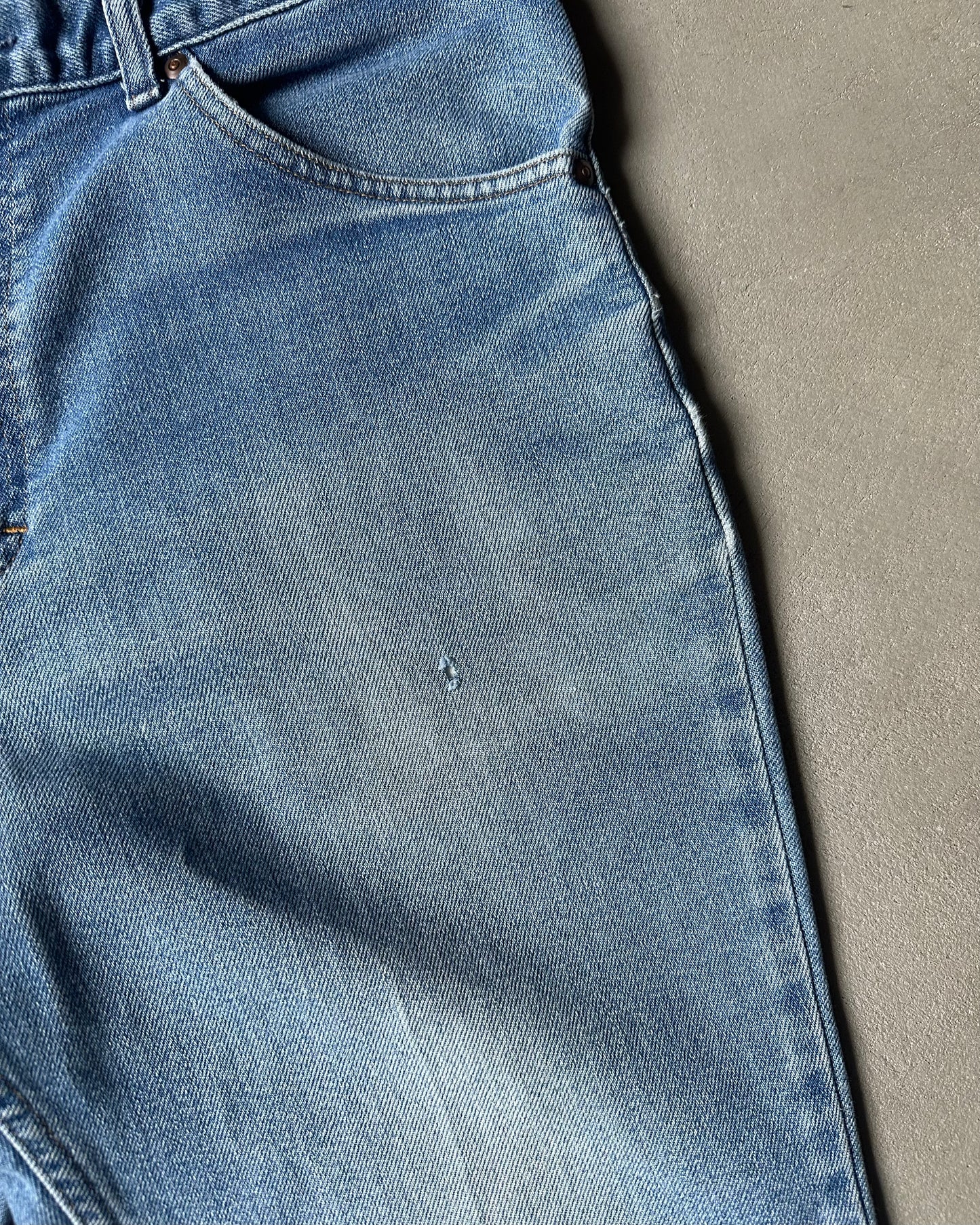 1980s - Faded Blue Bootcut Light Jeans - 33x29