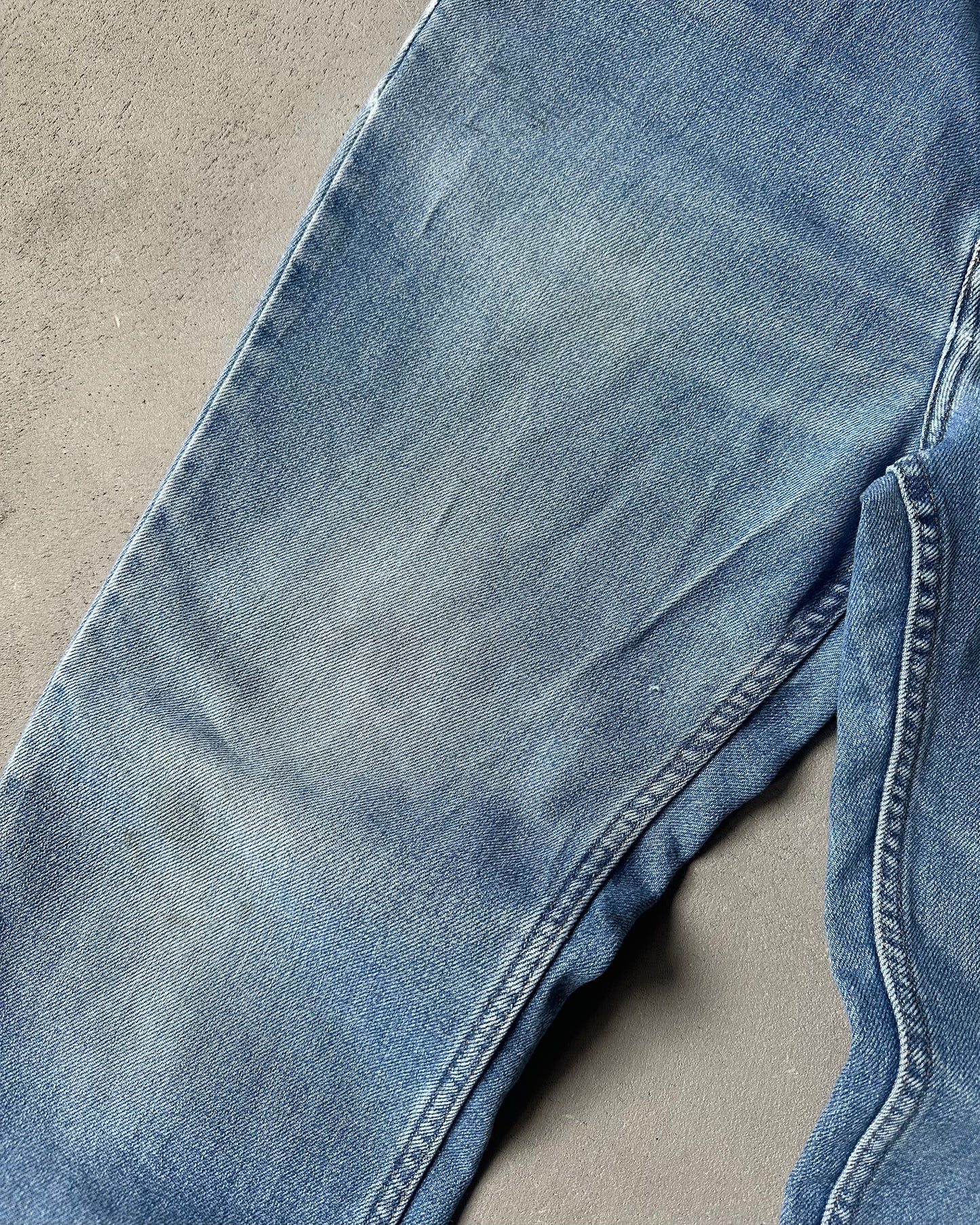 1980s - Faded Blue Bootcut Light Jeans - 33x29