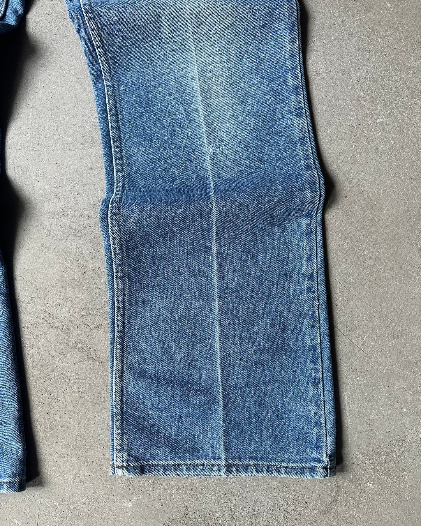 1980s - Faded Blue Bootcut Light Jeans - 33x29