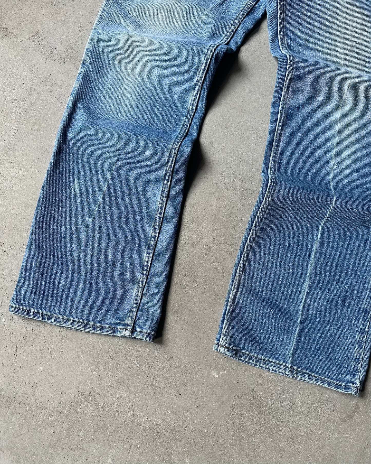 1980s - Faded Blue Bootcut Light Jeans - 33x29