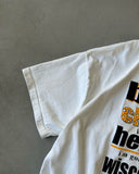 1990s - White "Beer & Cheese" T-Shirt - XL