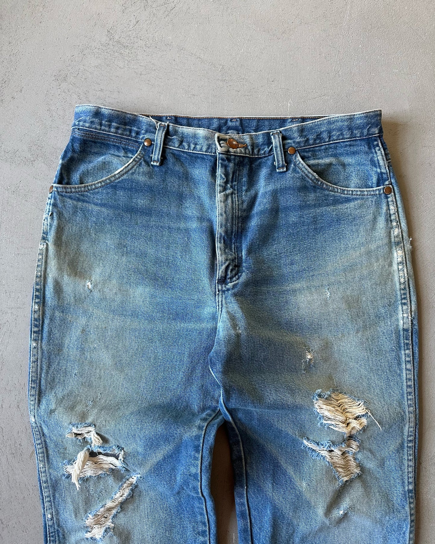 2000s - Distressed Wrangler 936PDW Jeans - 34x27