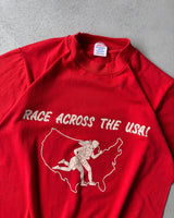 1980s - Red "Race Across The USA" T-Shirt - S