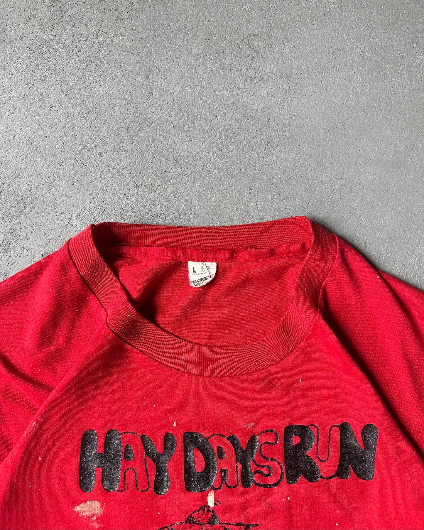 1980s - Red Hay Days Run Painter T-Shirt - M