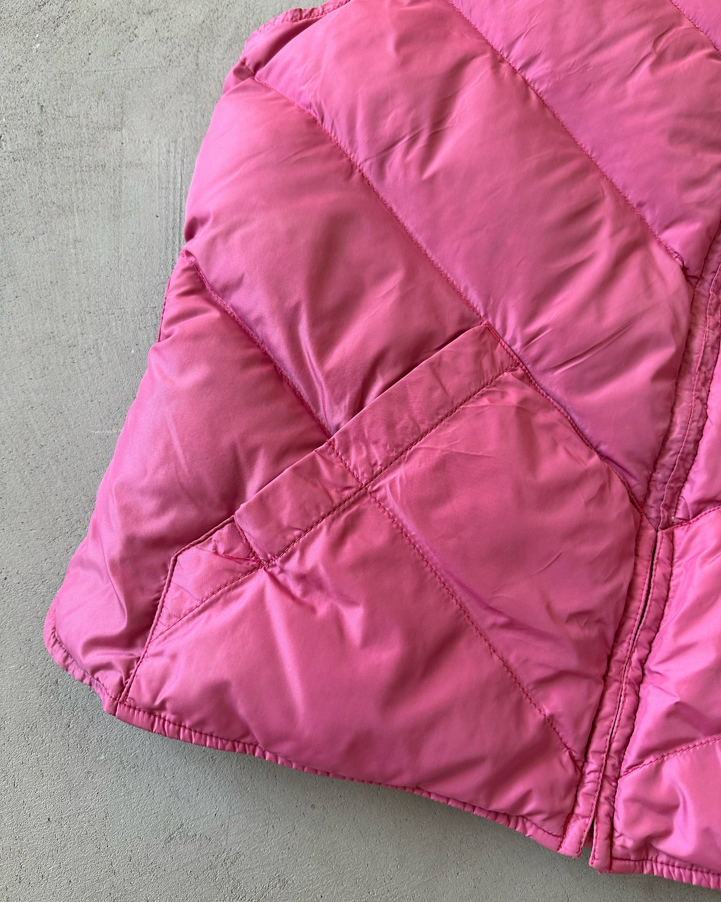 1990s - Pink Eddie Bauer Puffer Vest - (W)XL