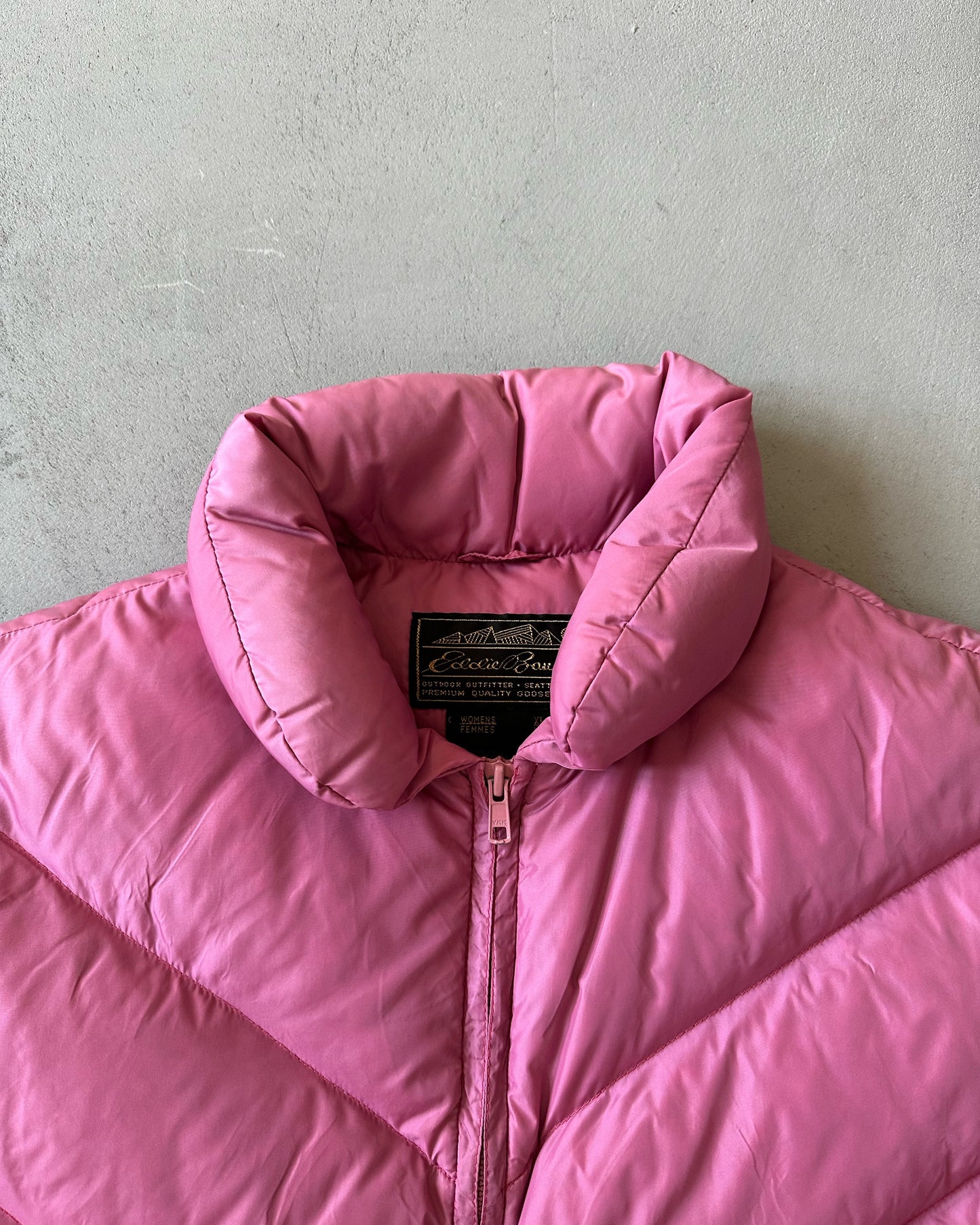 1990s - Pink Eddie Bauer Puffer Vest - (W)XL