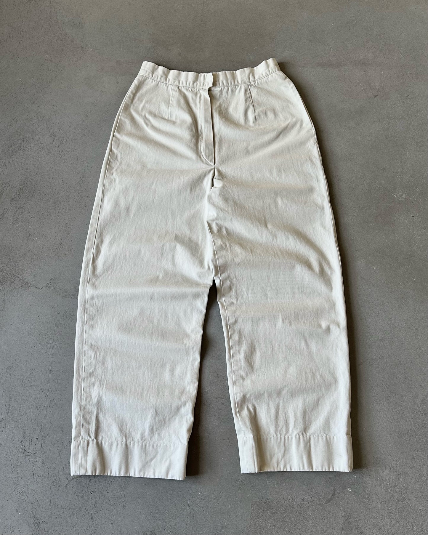 1980s - Cream Women's Loose Chinos - 30x28