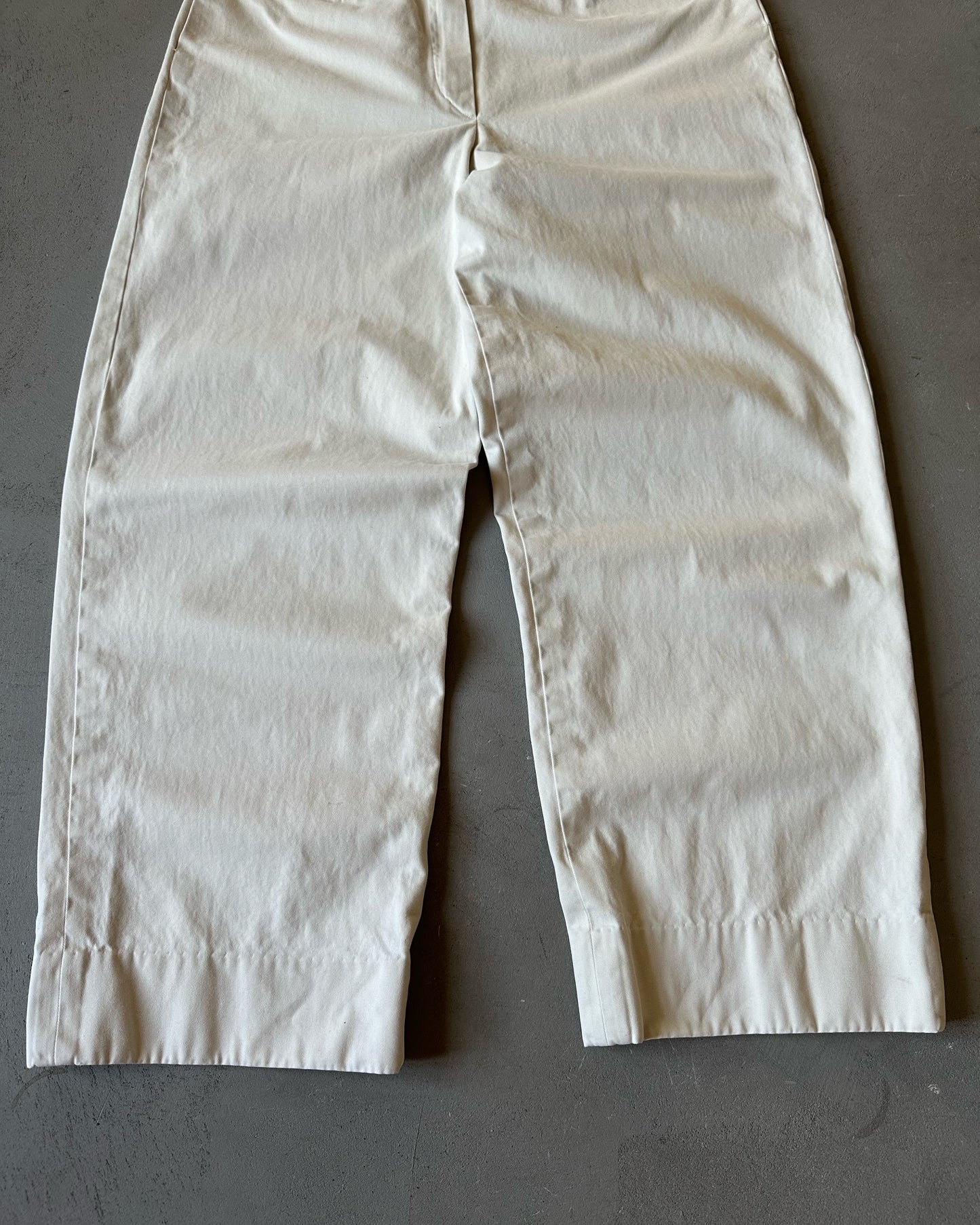 1980s - Cream Women's Loose Chinos - 30x28