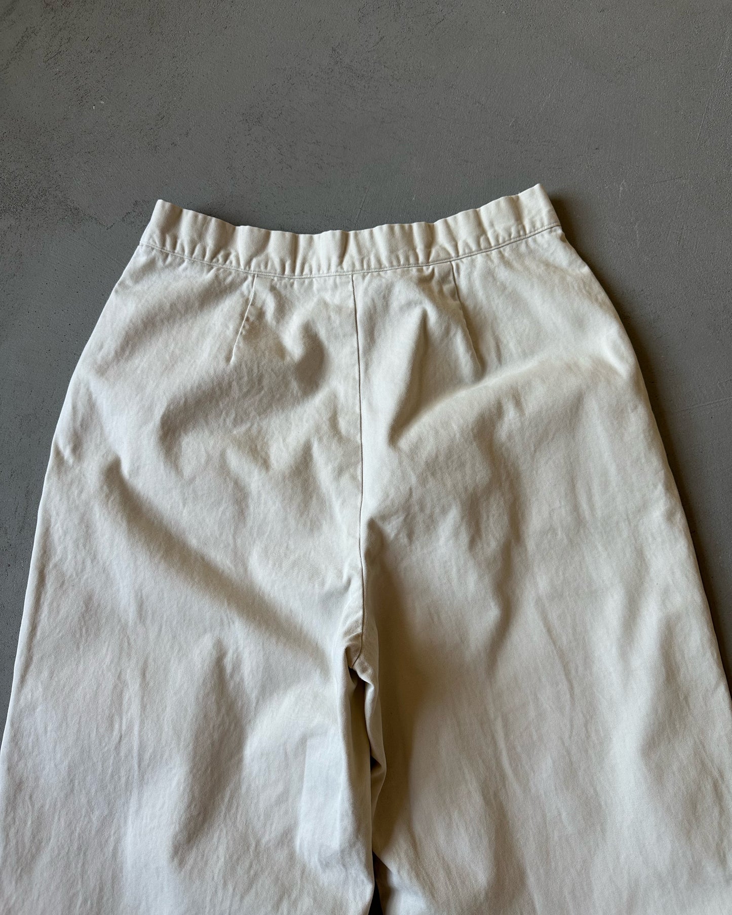 1980s - Cream Women's Loose Chinos - 30x28