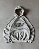 1980s - Heather Grey "Alcatraz Swim Team" Hoodie - M