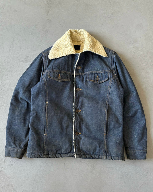 1970s - Roebucks Sherpa Lined Jeans Jacket - 38