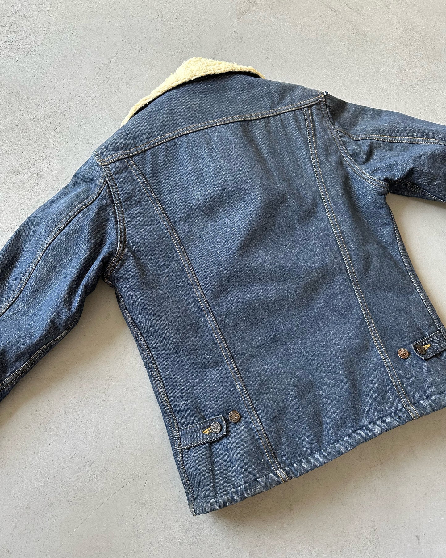 1970s - Roebucks Sherpa Lined Jeans Jacket - 38