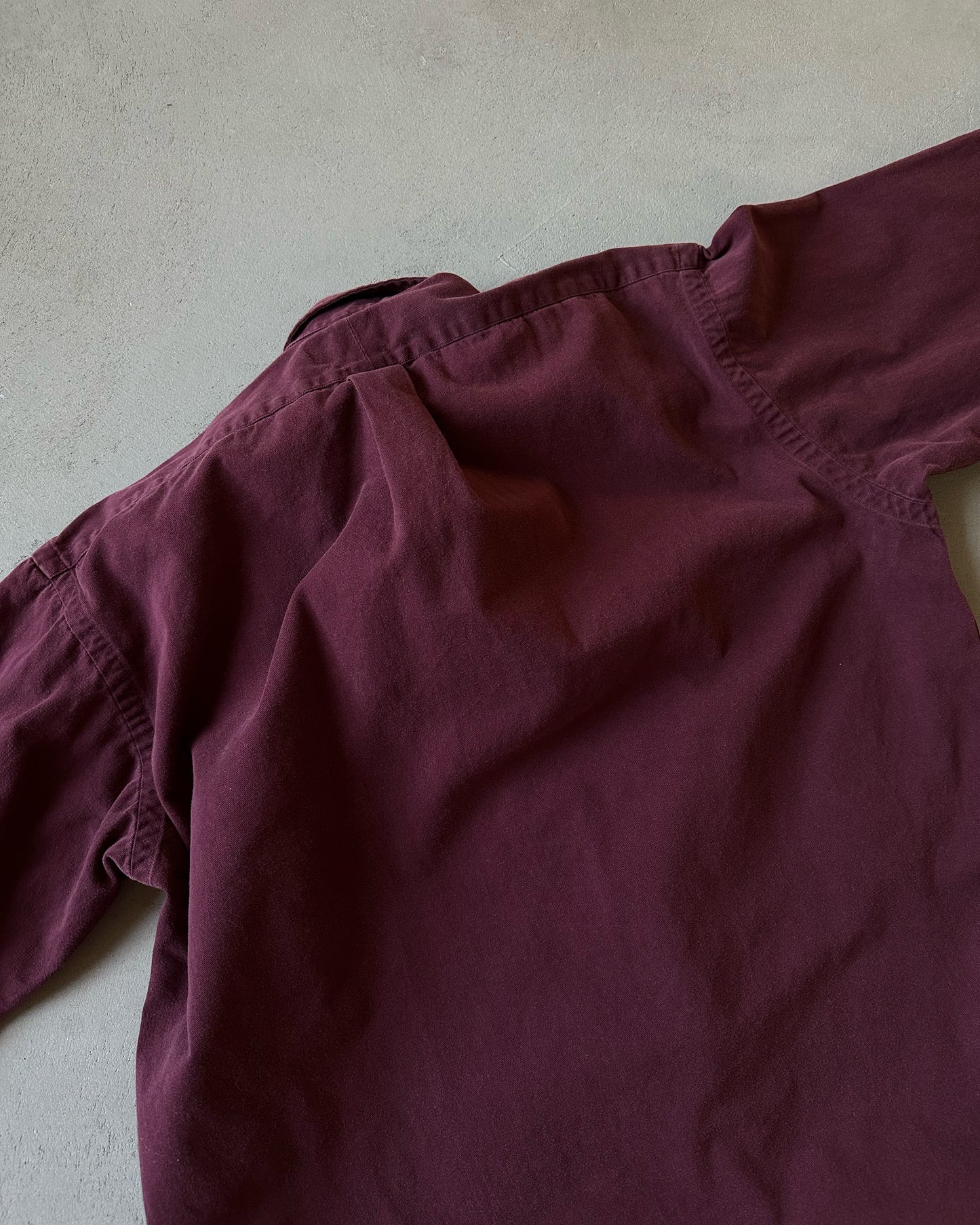 1990s - Burgundy Polo RL Blaire Shirt - M