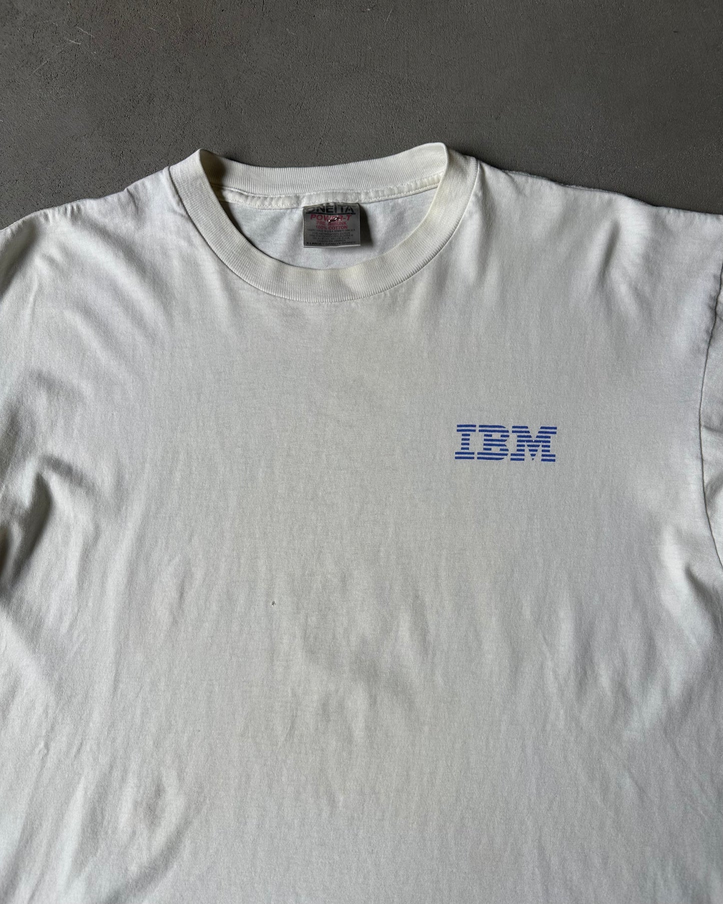 1990s - White IBM T-Shirt - L/XL