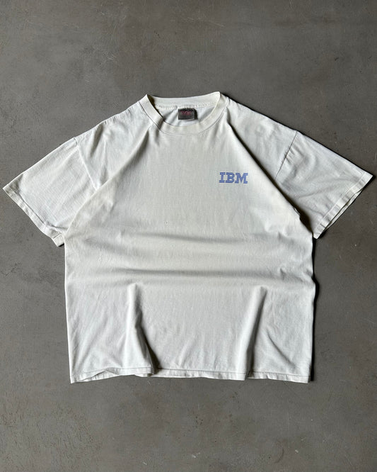 1990s - White IBM T-Shirt - L/XL