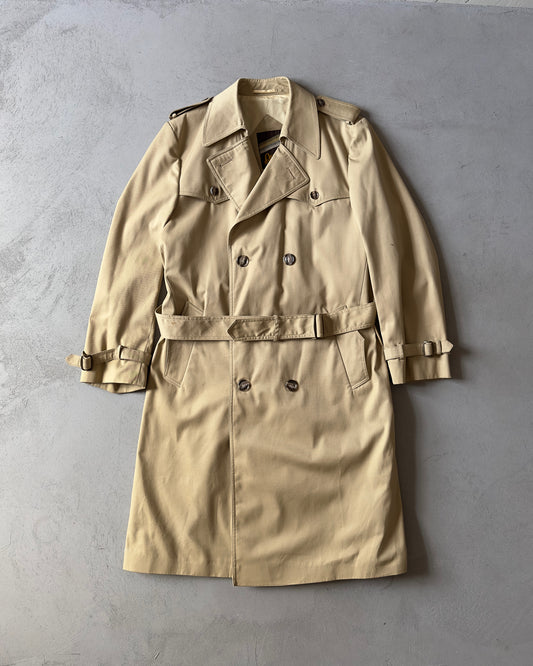 1980s - Tan Quad Trench Coat - 40