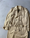 1980s - Tan Quad Trench Coat - 40
