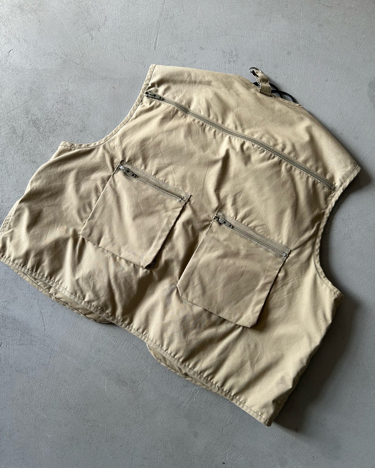 1990s - Tan Woodfield Fishing Vest - L