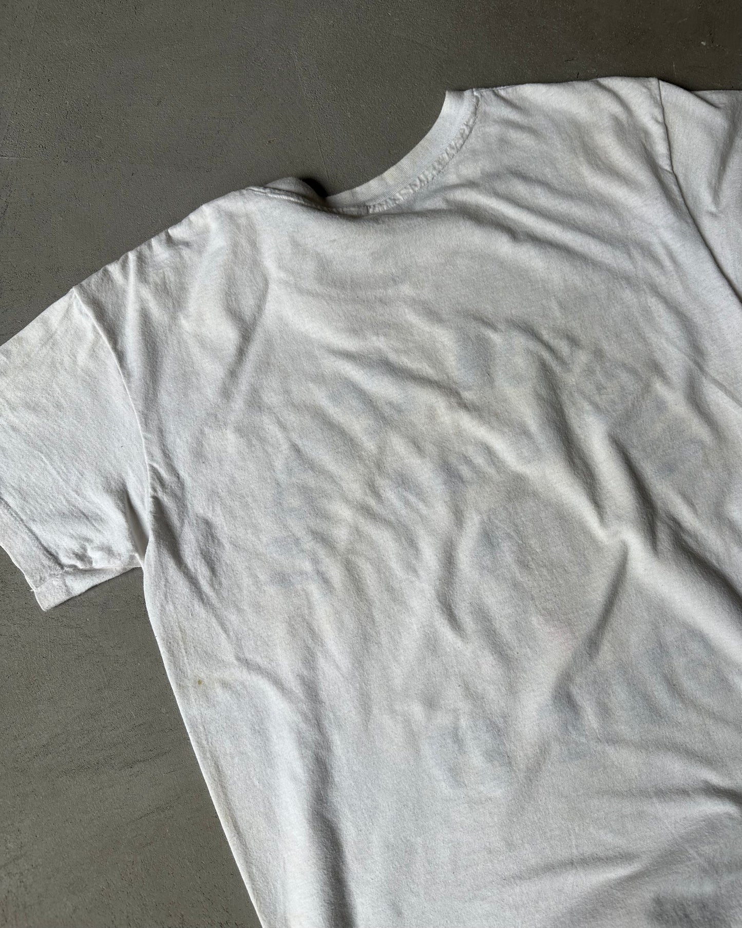 1970s - Distressed White Madison Central T-Shirt - M
