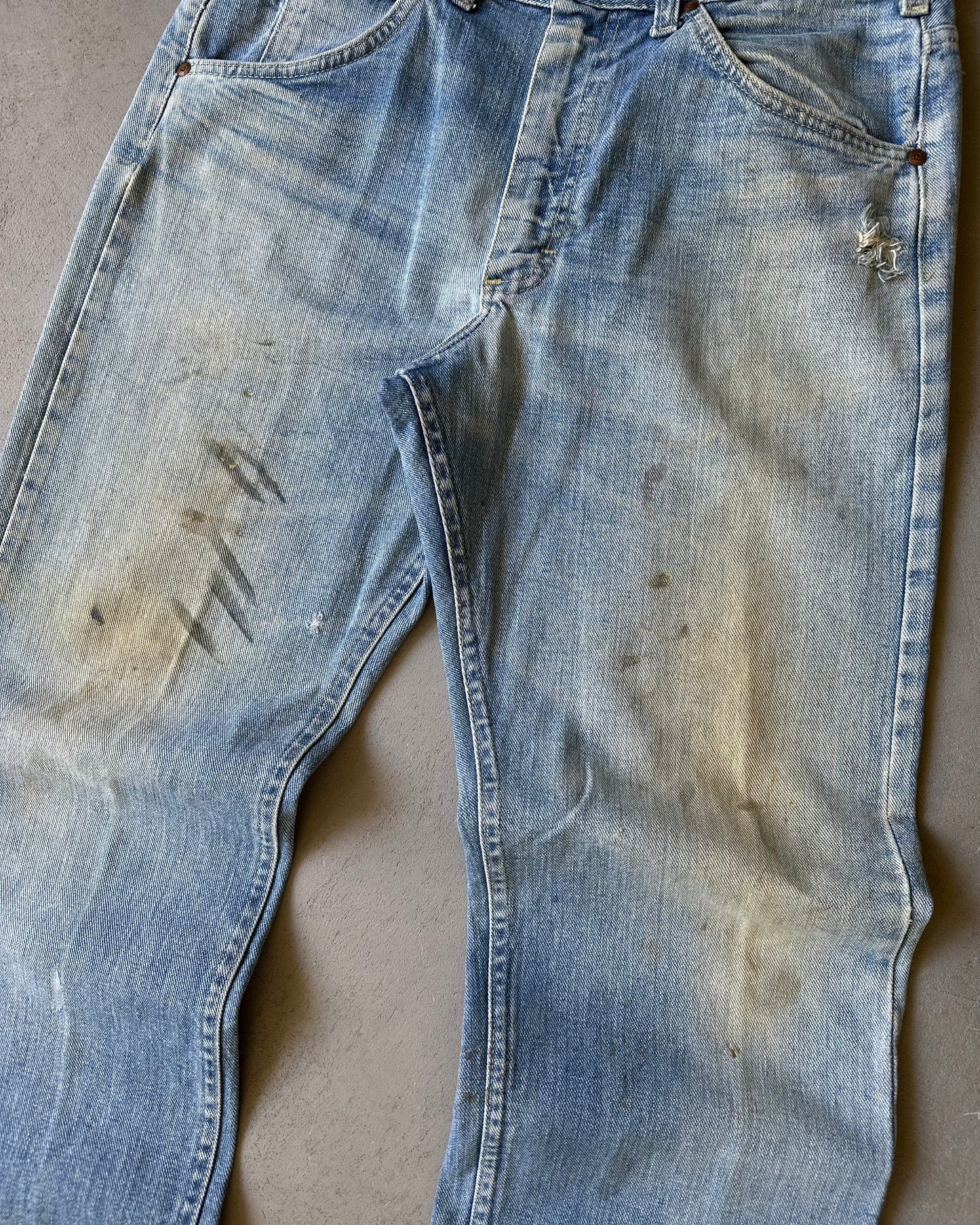 1970s - Distressed Mud LEE Jeans - 32x32