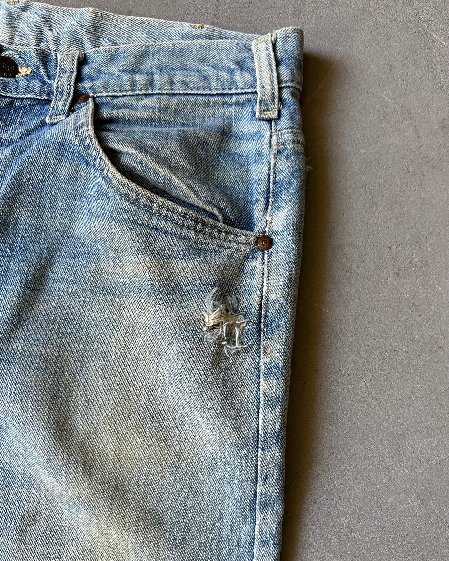 1970s - Distressed Mud LEE Jeans - 32x32