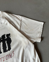 1980s - Distressed White "Skituations" T-Shirt - S/M
