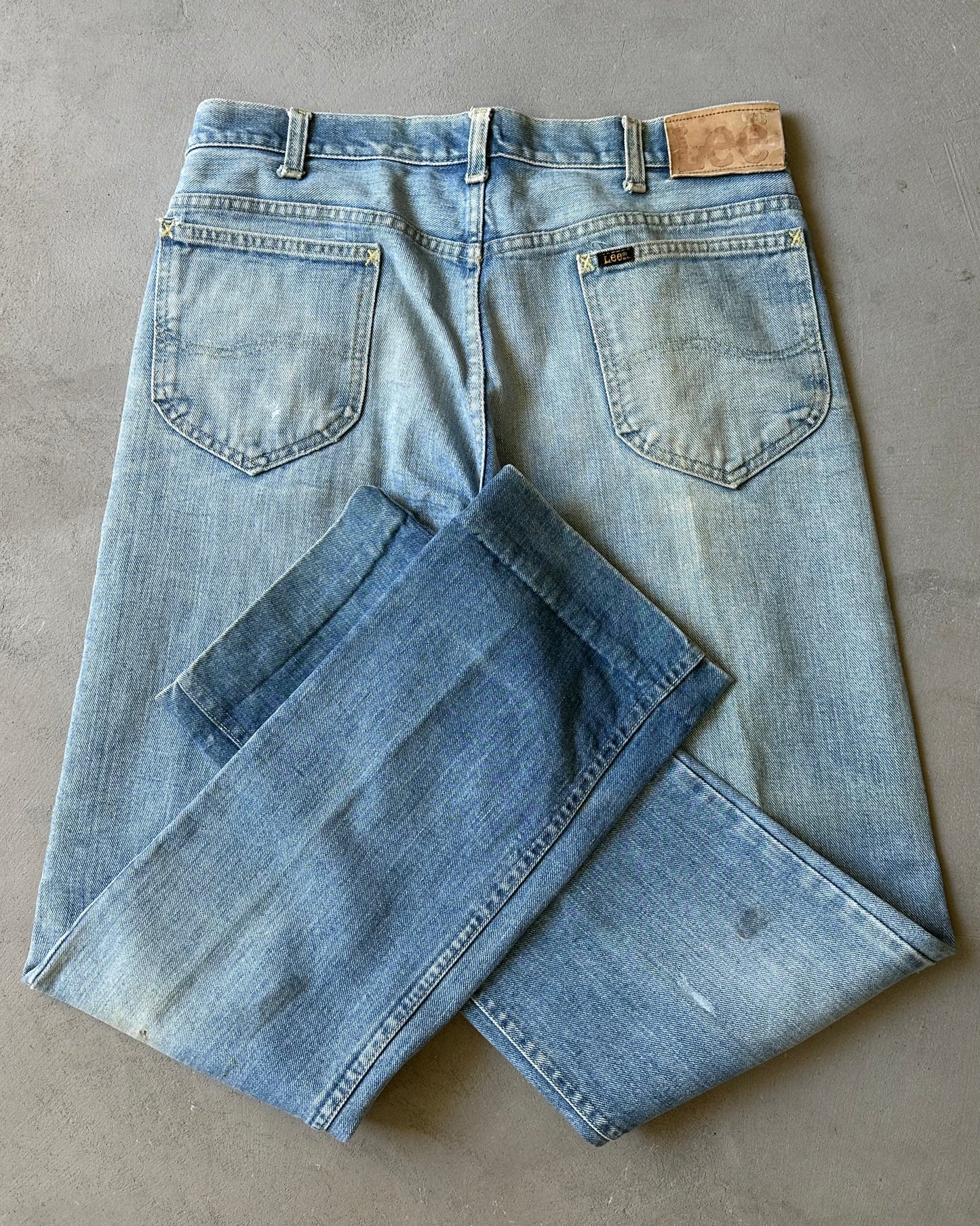 1970s - Distressed Mud LEE Jeans - 32x32