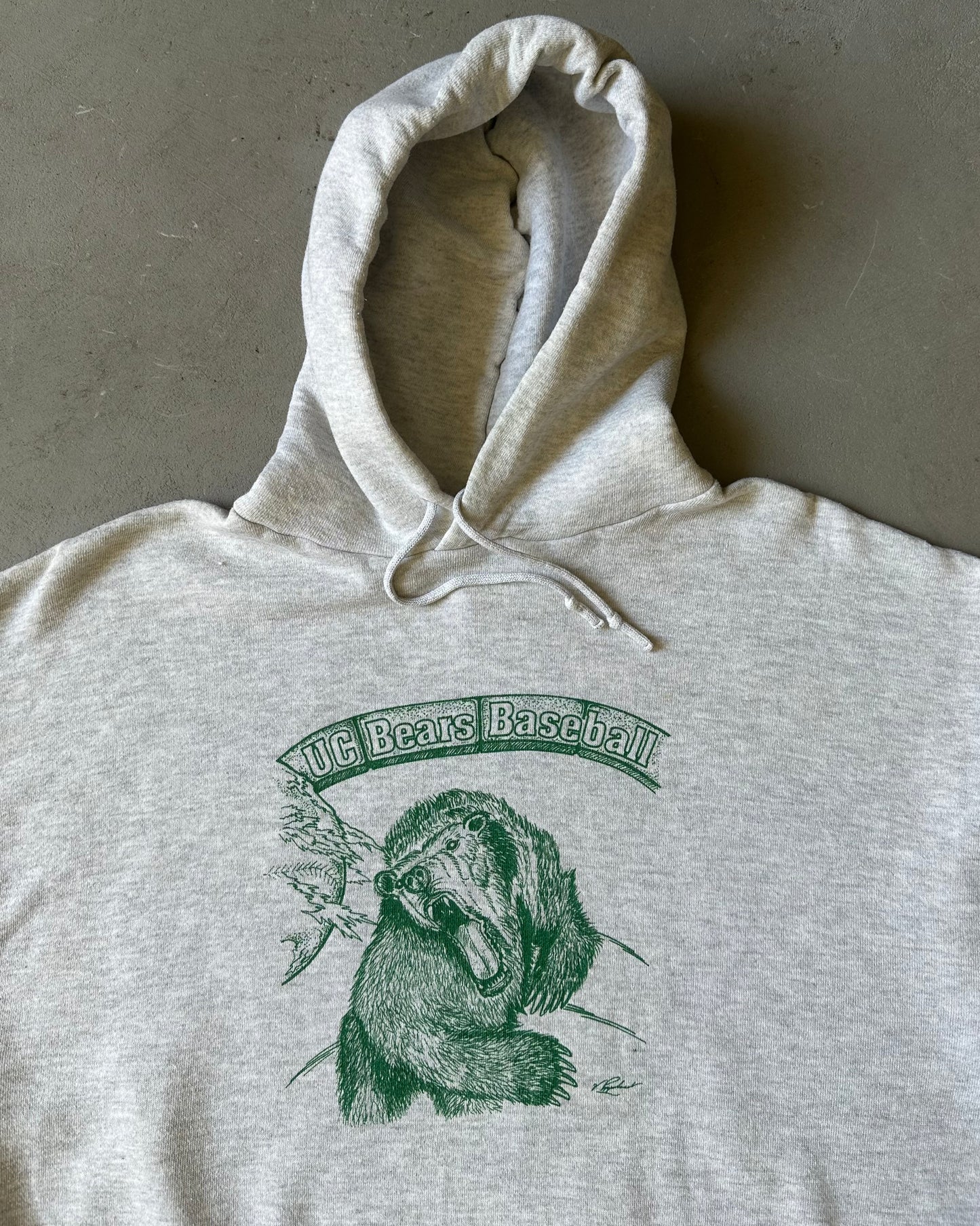 1990s - Grey Bears Hoodie - L