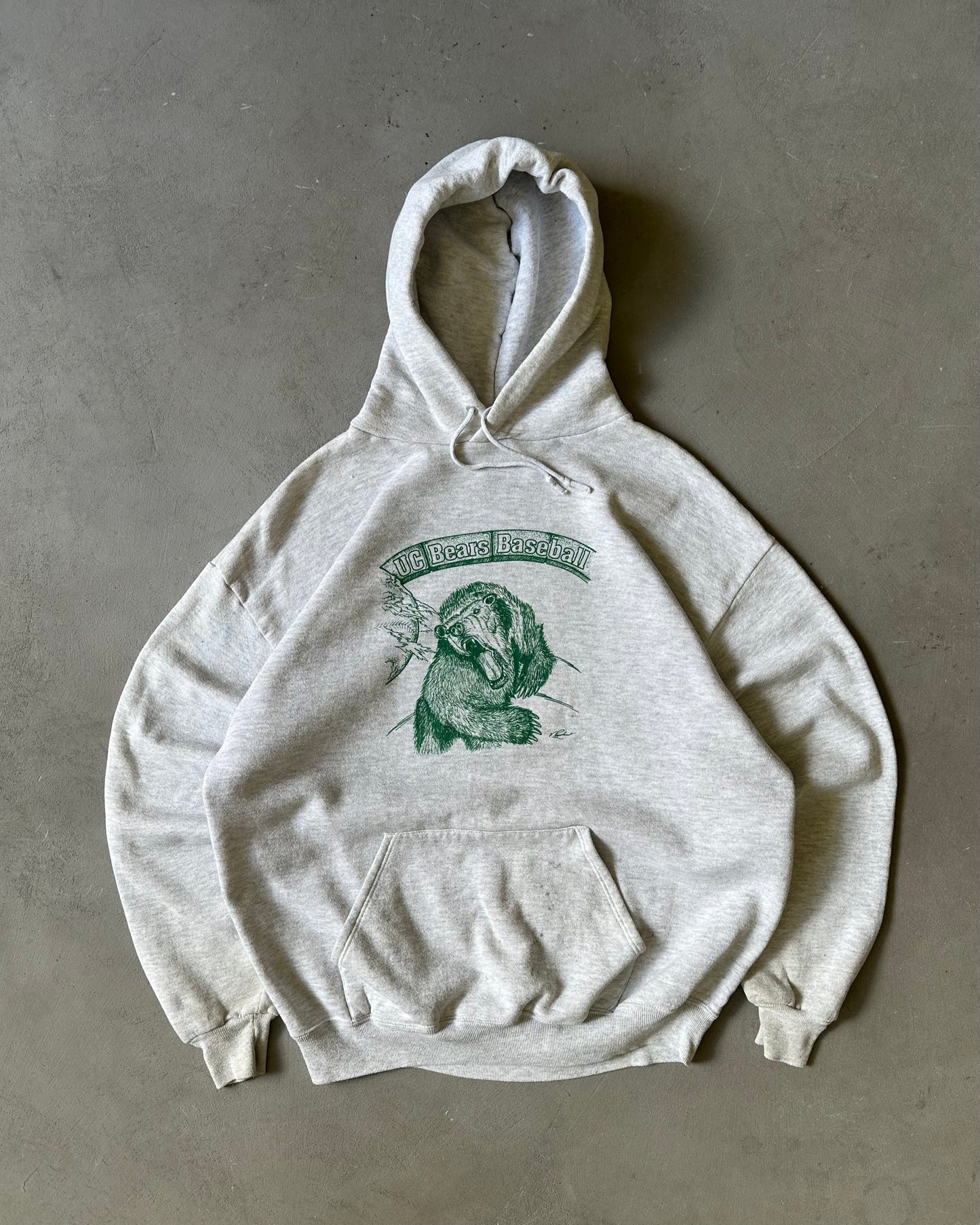 1990s - Grey Bears Hoodie - L