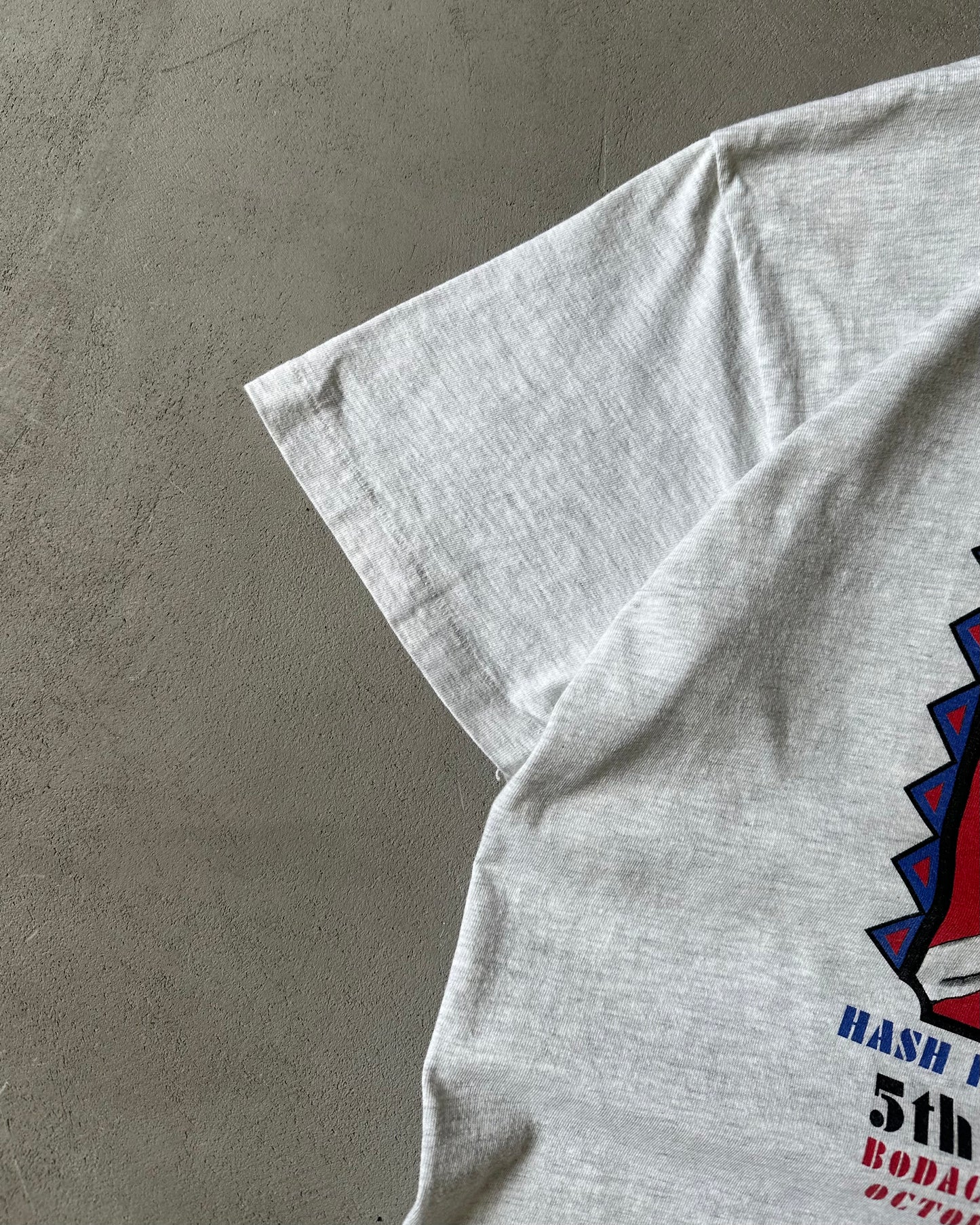 1990s - Ash Grey Push Up Bra T-Shirt - M
