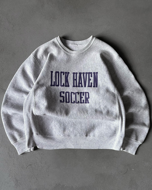 1990s - Ash Grey Lock Haven Crewneck - M