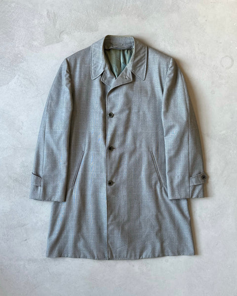 1980s - Charcoal Vitullo Plaid Coat - L/XL