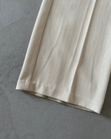 1990s - Cream HBT Woman's Loose Trousers - 34x28