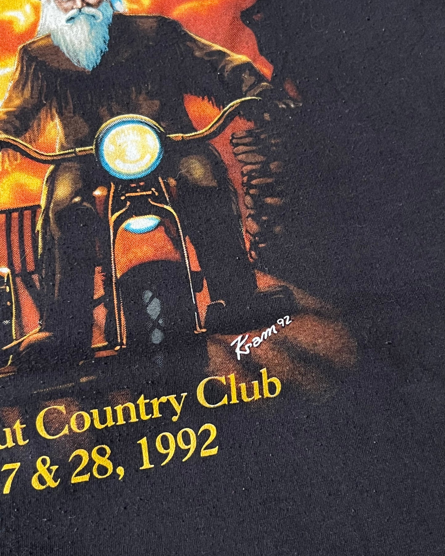 1990s - Distressed Black Harley-Davidson T-Shirt - L