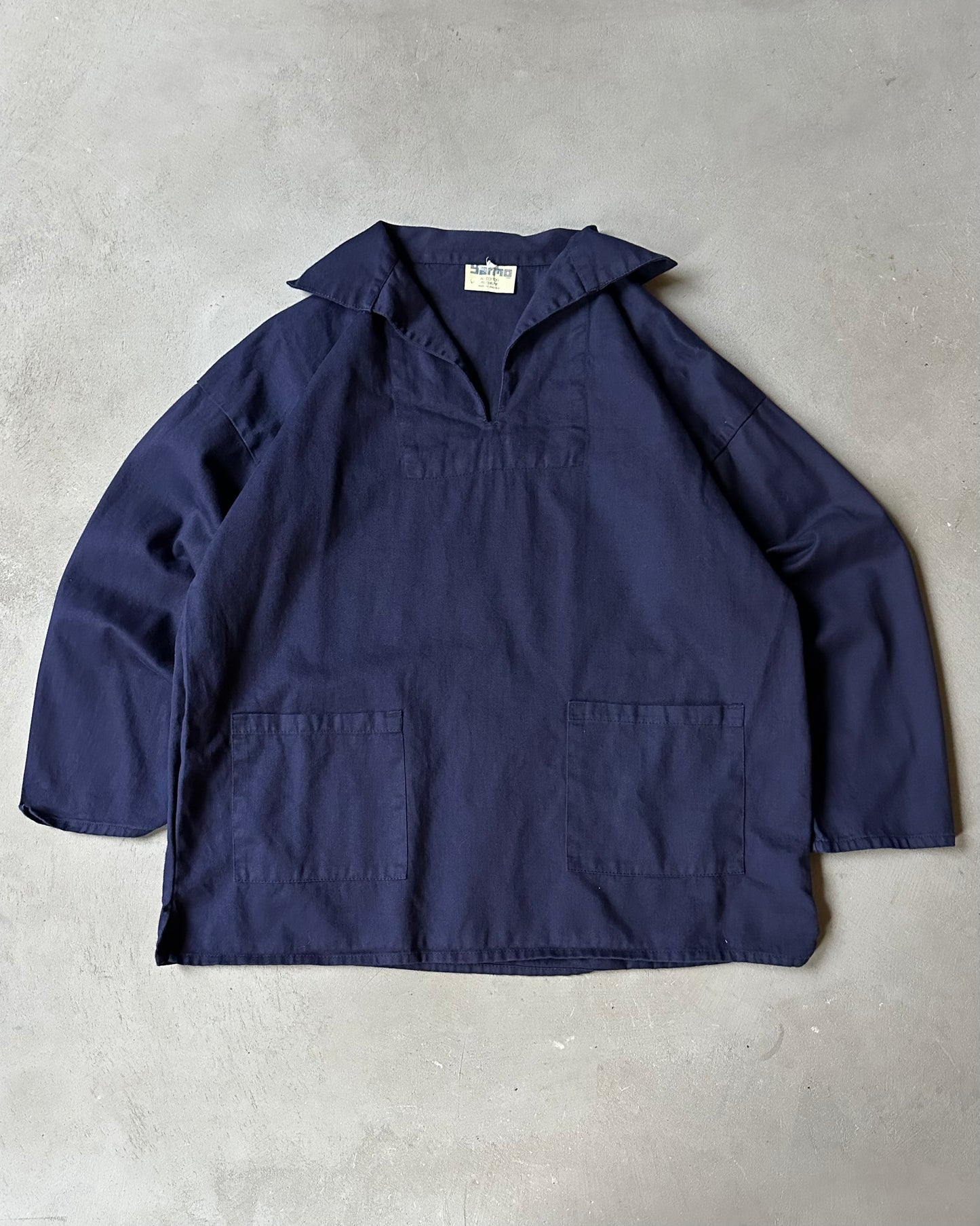 1990s - Blue Fisherman Overshirt - M/L