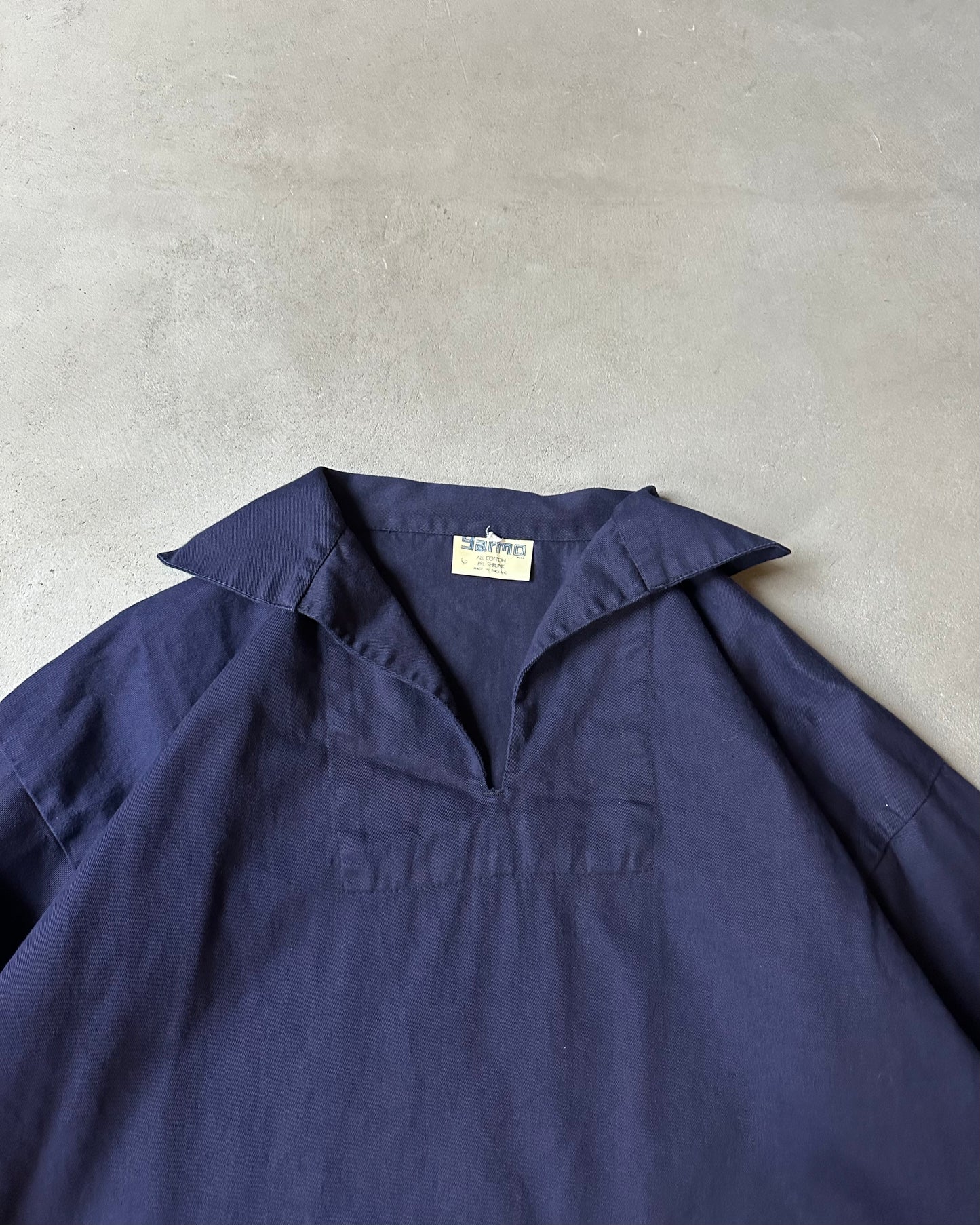 1990s - Blue Fisherman Overshirt - M/L