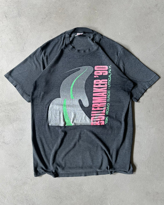 1980s - Distressed Black Boilermaker T-Shirt - M/L