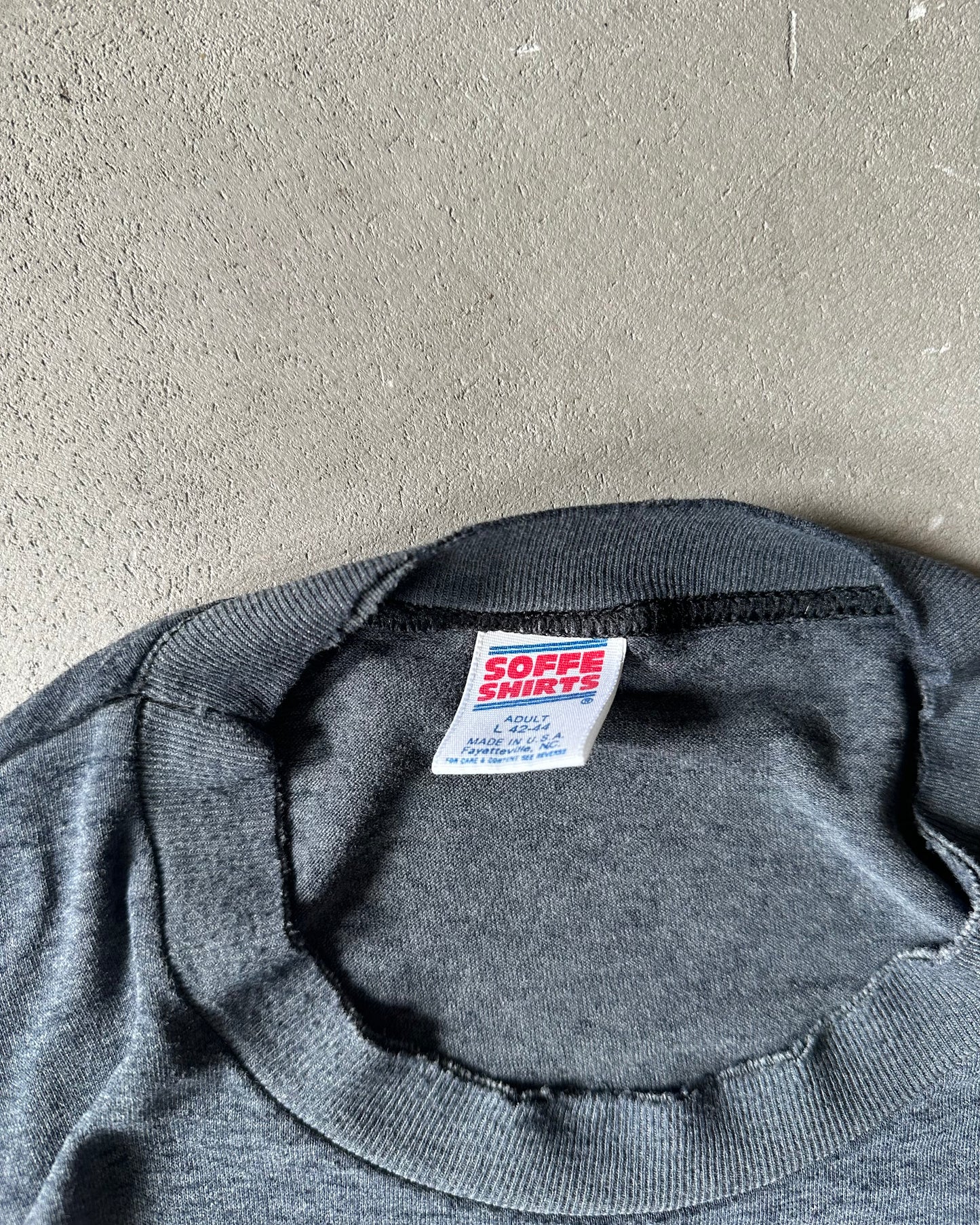 1980s - Distressed Black Boilermaker T-Shirt - M/L