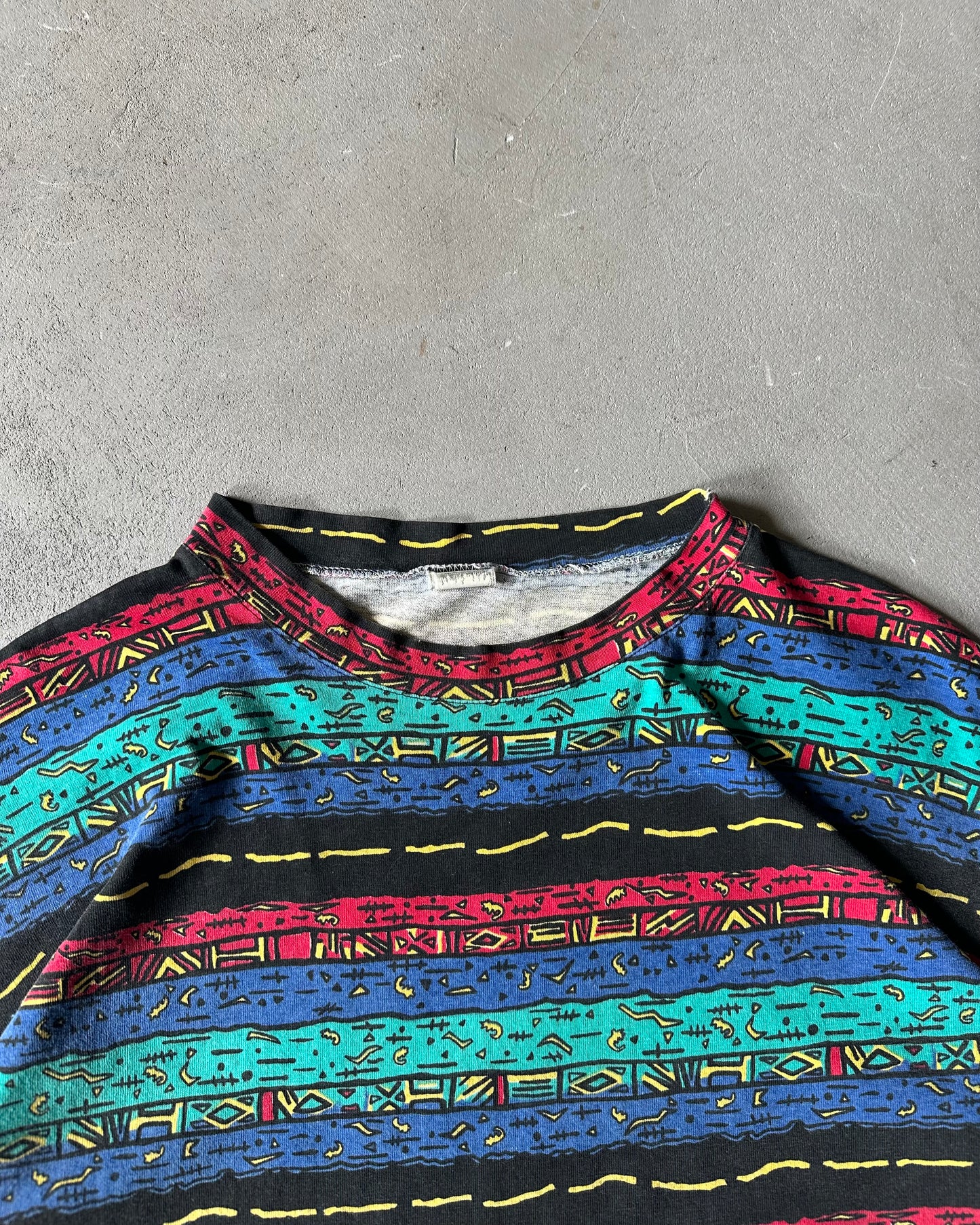 1990s - Blue/Black Surf T-Shirt - L