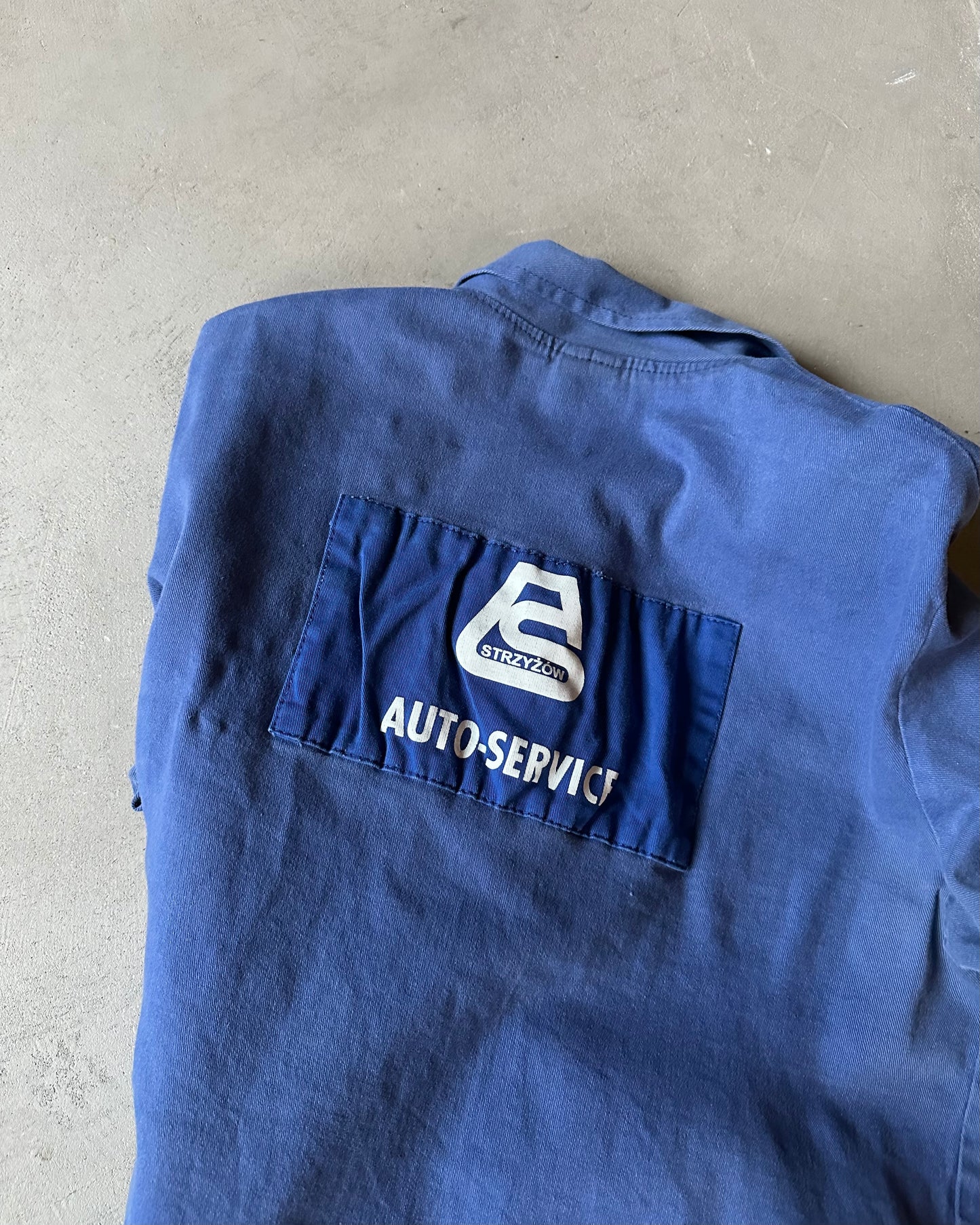 1980s - Blue Auto-Service French Chore - M/L