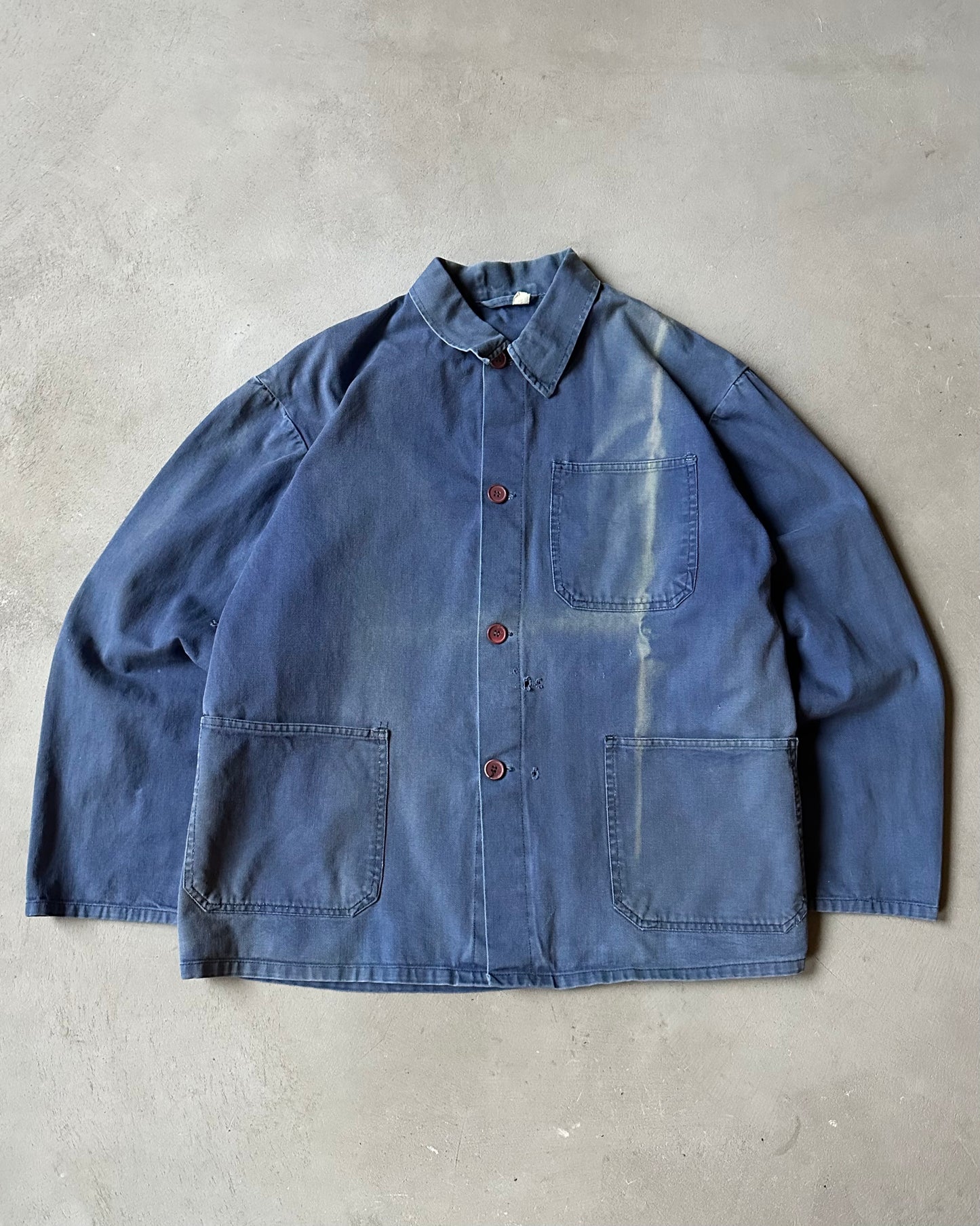 1980s - Distressed Blue Euro Chore - M
