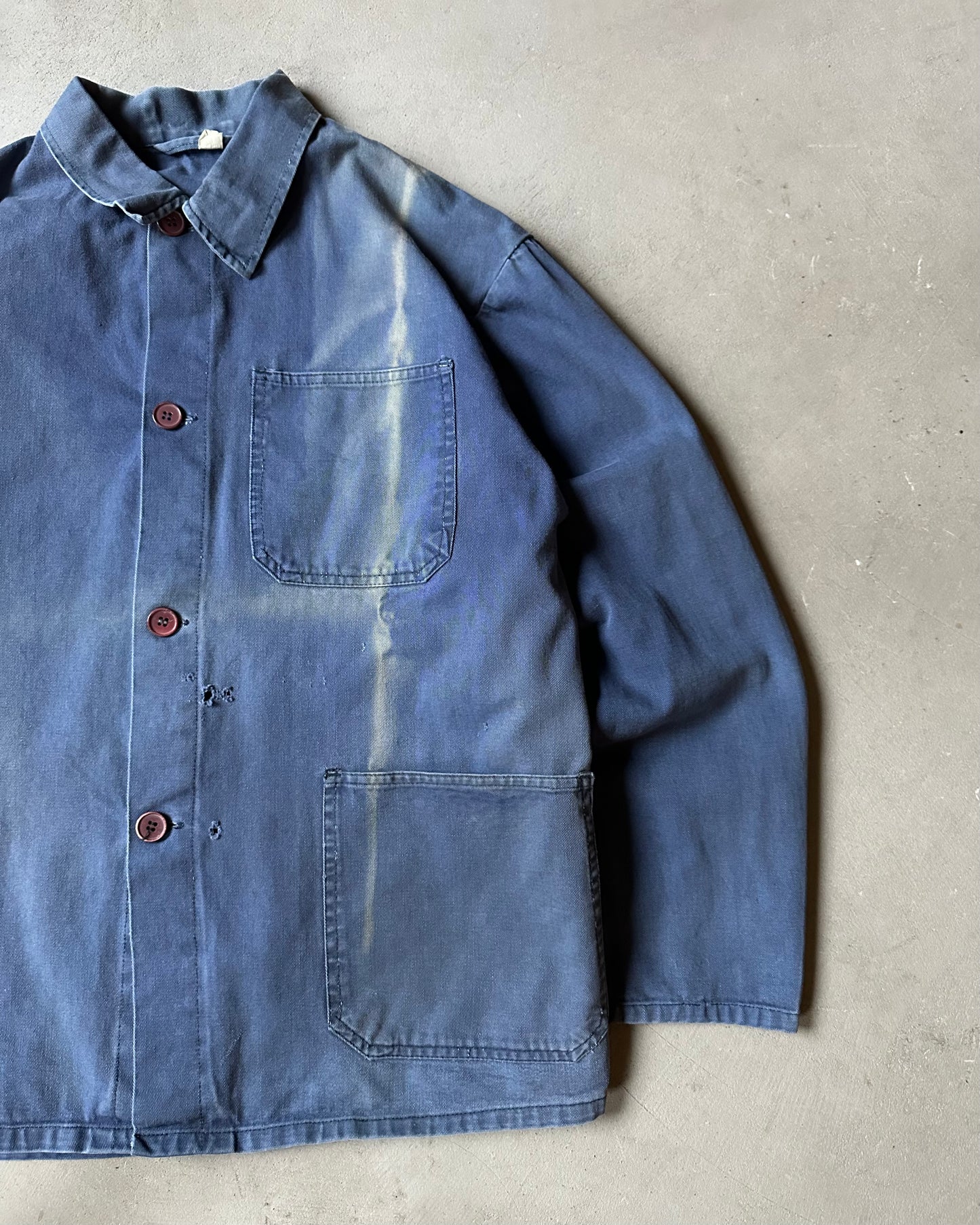 1980s - Distressed Blue Euro Chore - M