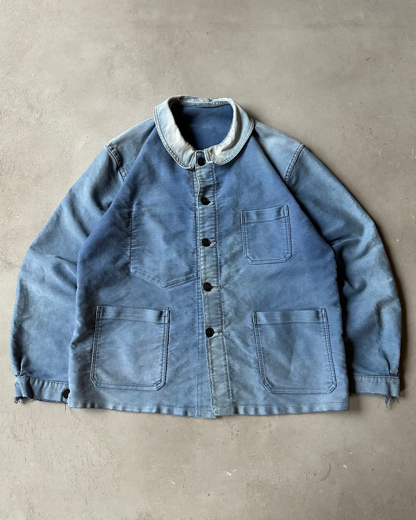 1950s - Distressed Blue Beaufort French Chore - M/L