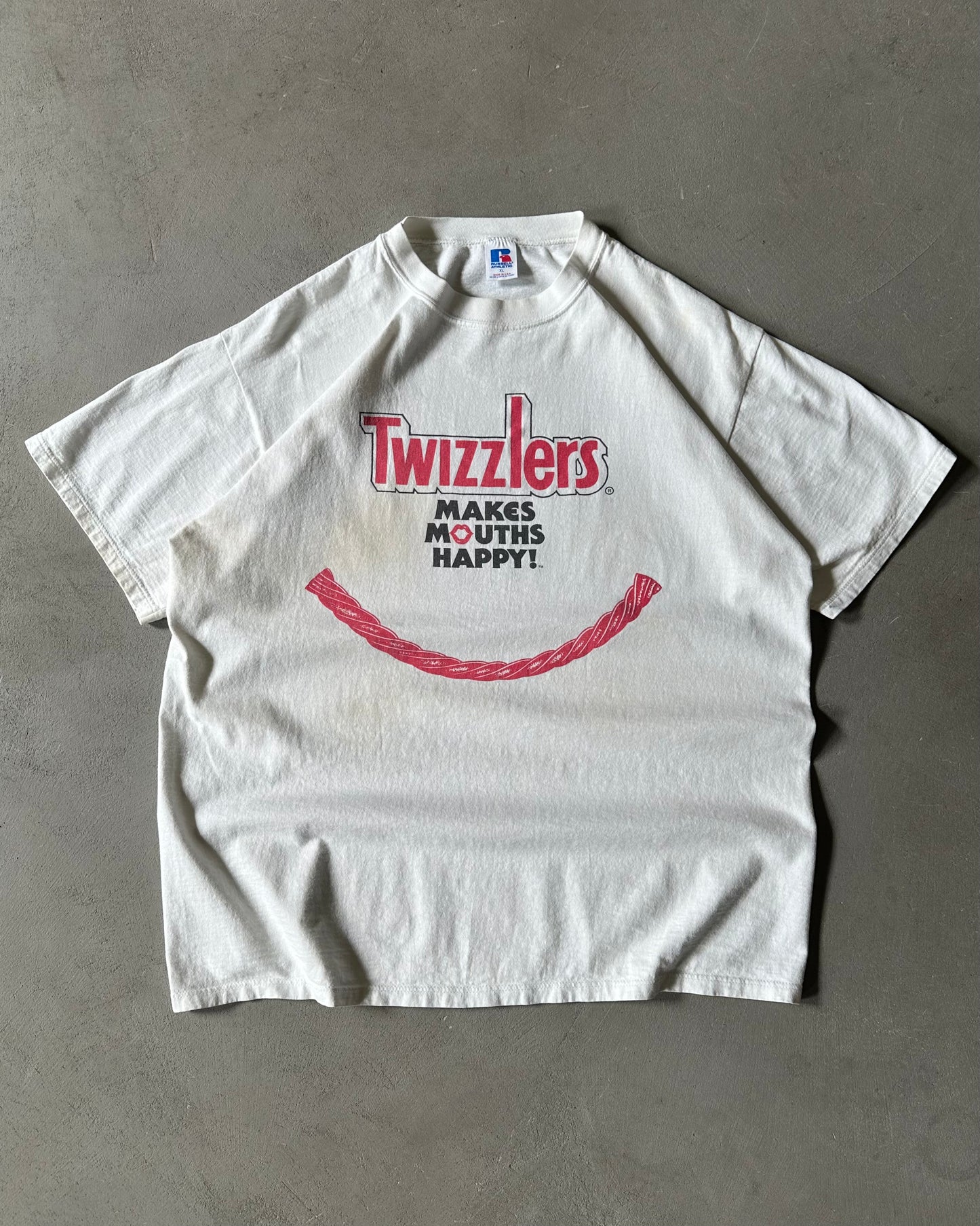 1990s - White Twizzlers T-Shirt - XL