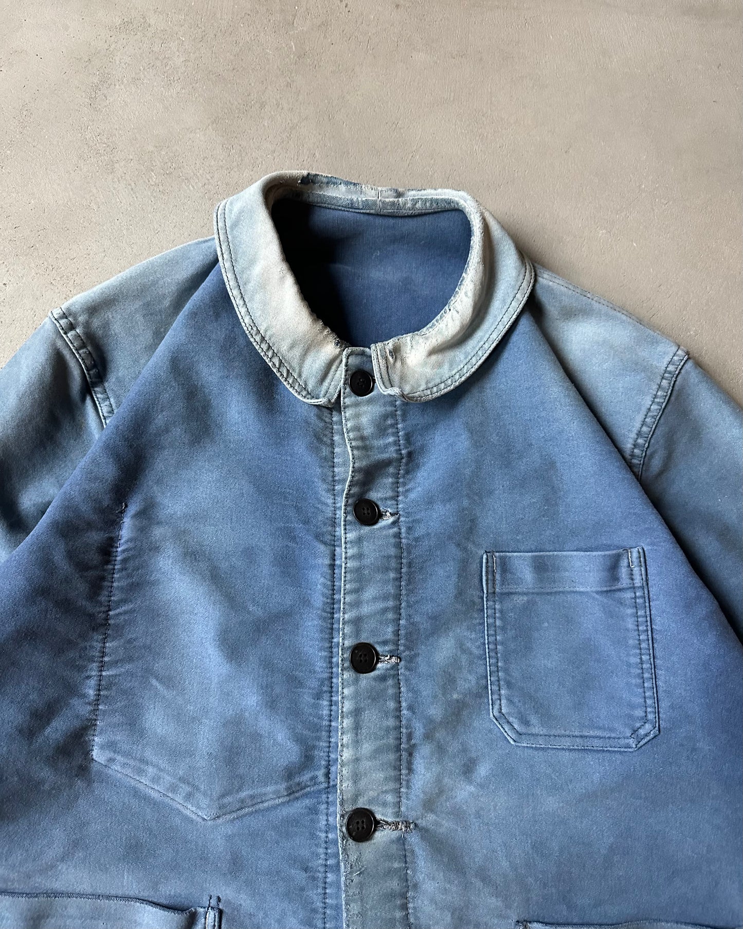 1950s - Distressed Blue Beaufort French Chore - M/L